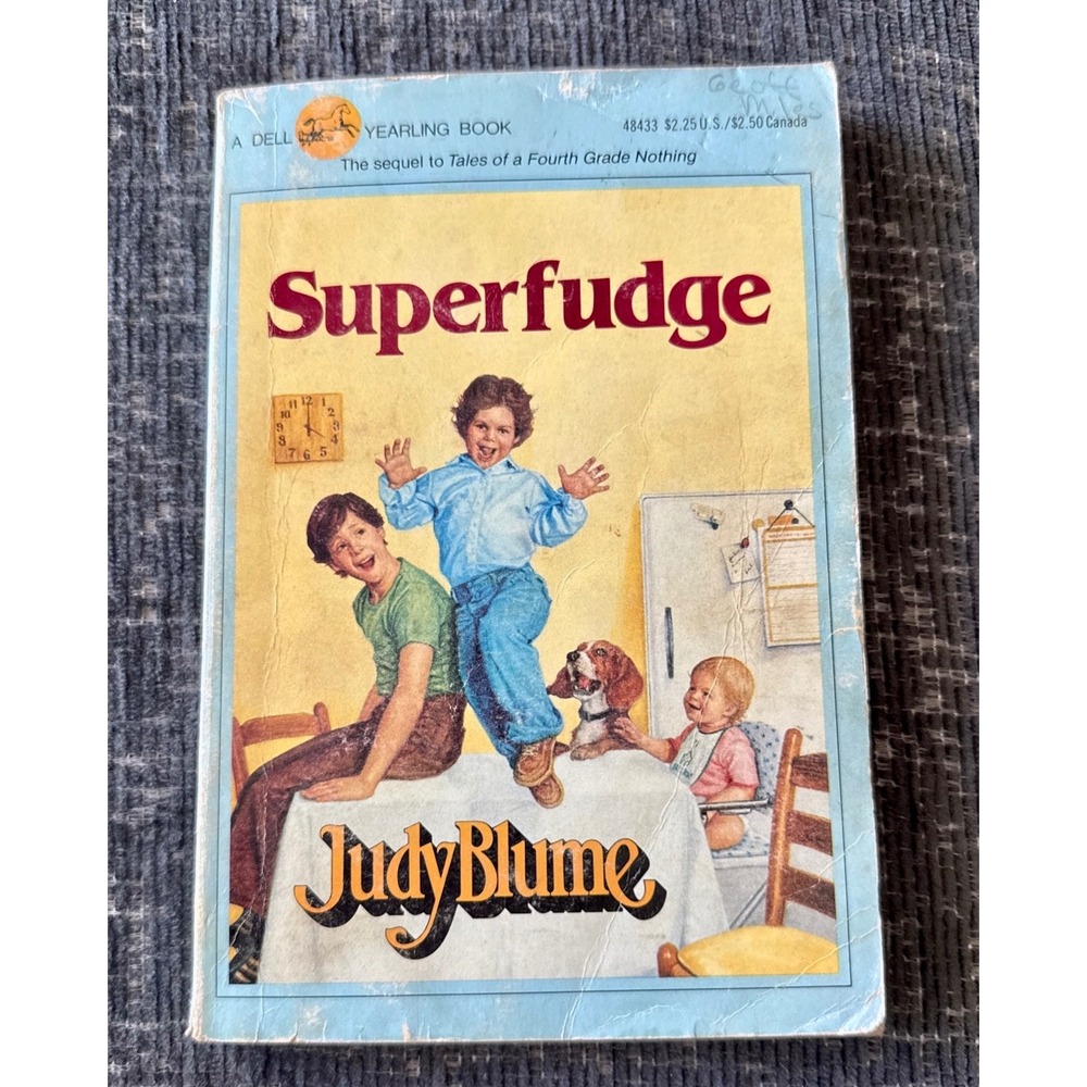 Judy Blume Superfudge Paperback Fair Vintage 1980 Yearling Book Sequel